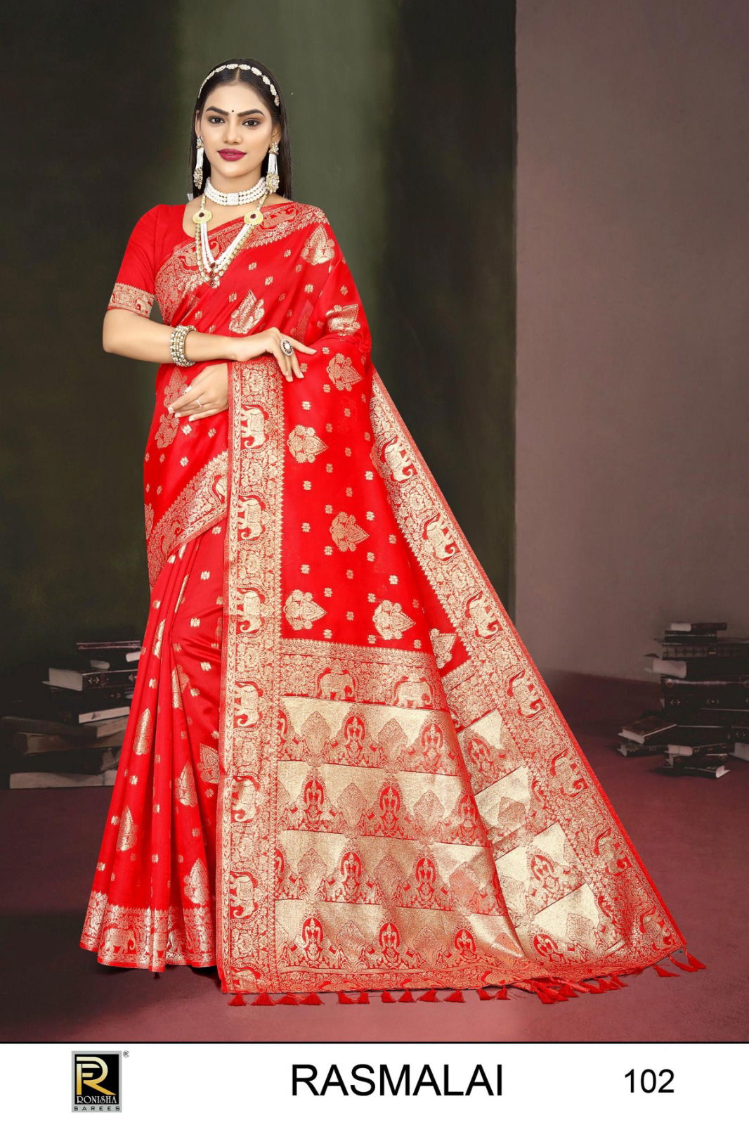 Rasmalai 1 By Ronisha Designer Banarasi Silk Sarees Wholesale Clothing Suppliers In India
